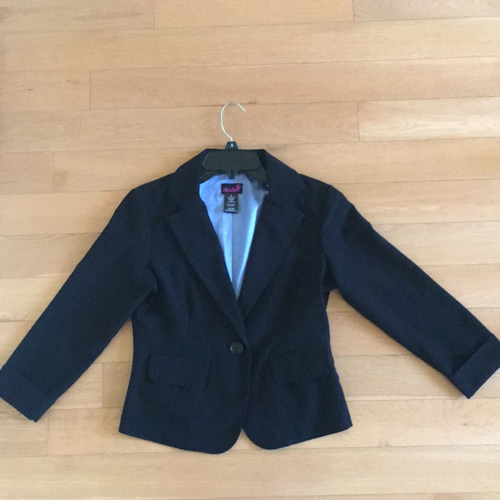 Flirtatious brand black blazer, size M